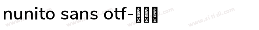 nunito sans otf字体转换